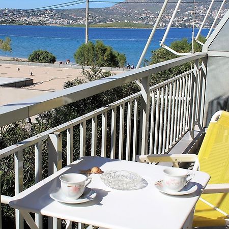 Apartment Sea View In Front Of The Beach Of Agia Marina Pórto Ráfti 외부 사진